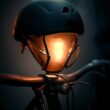 Lampka na kask rowerowy